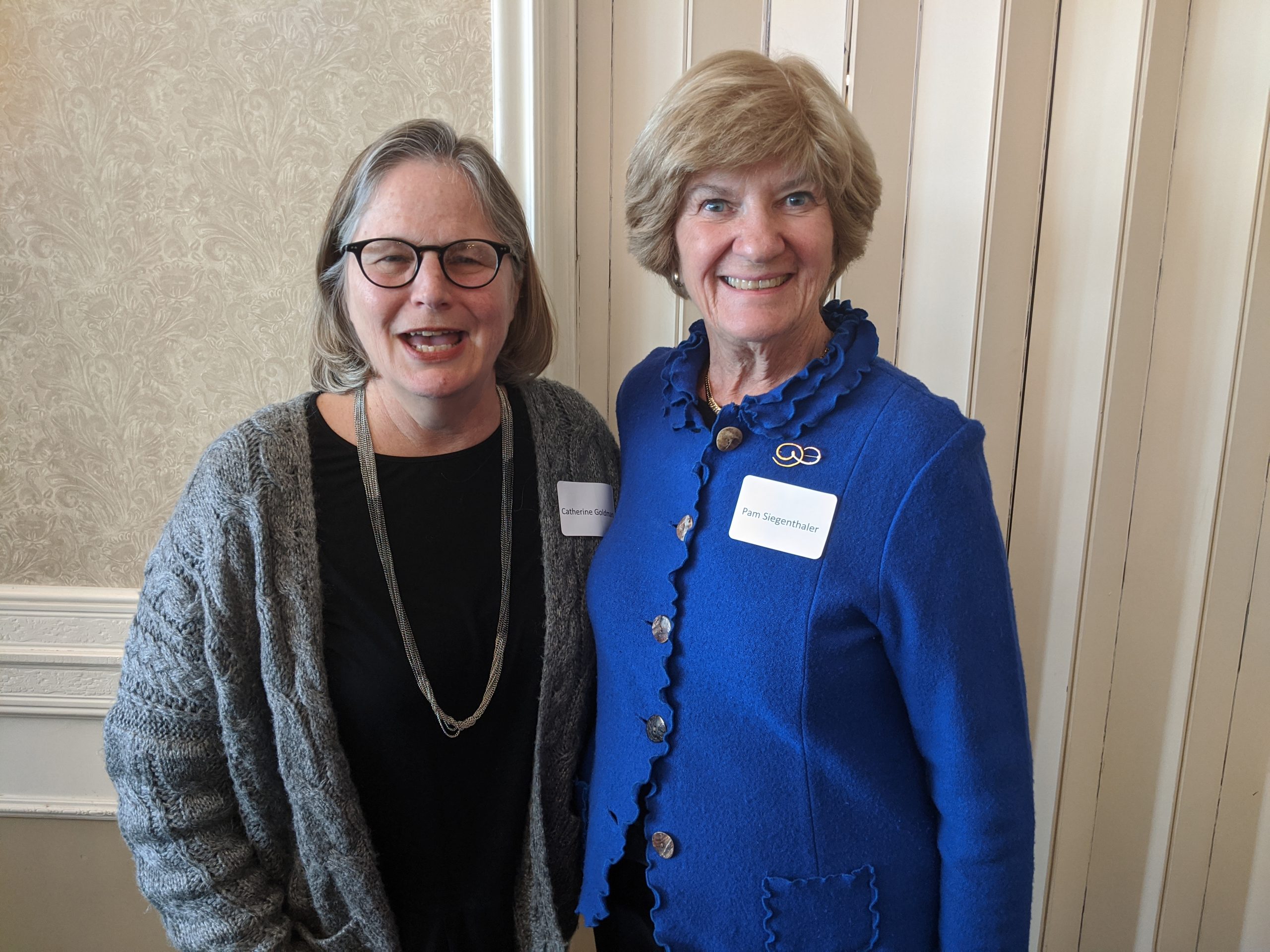 Pam Siegenthaler and Catherine Goldman