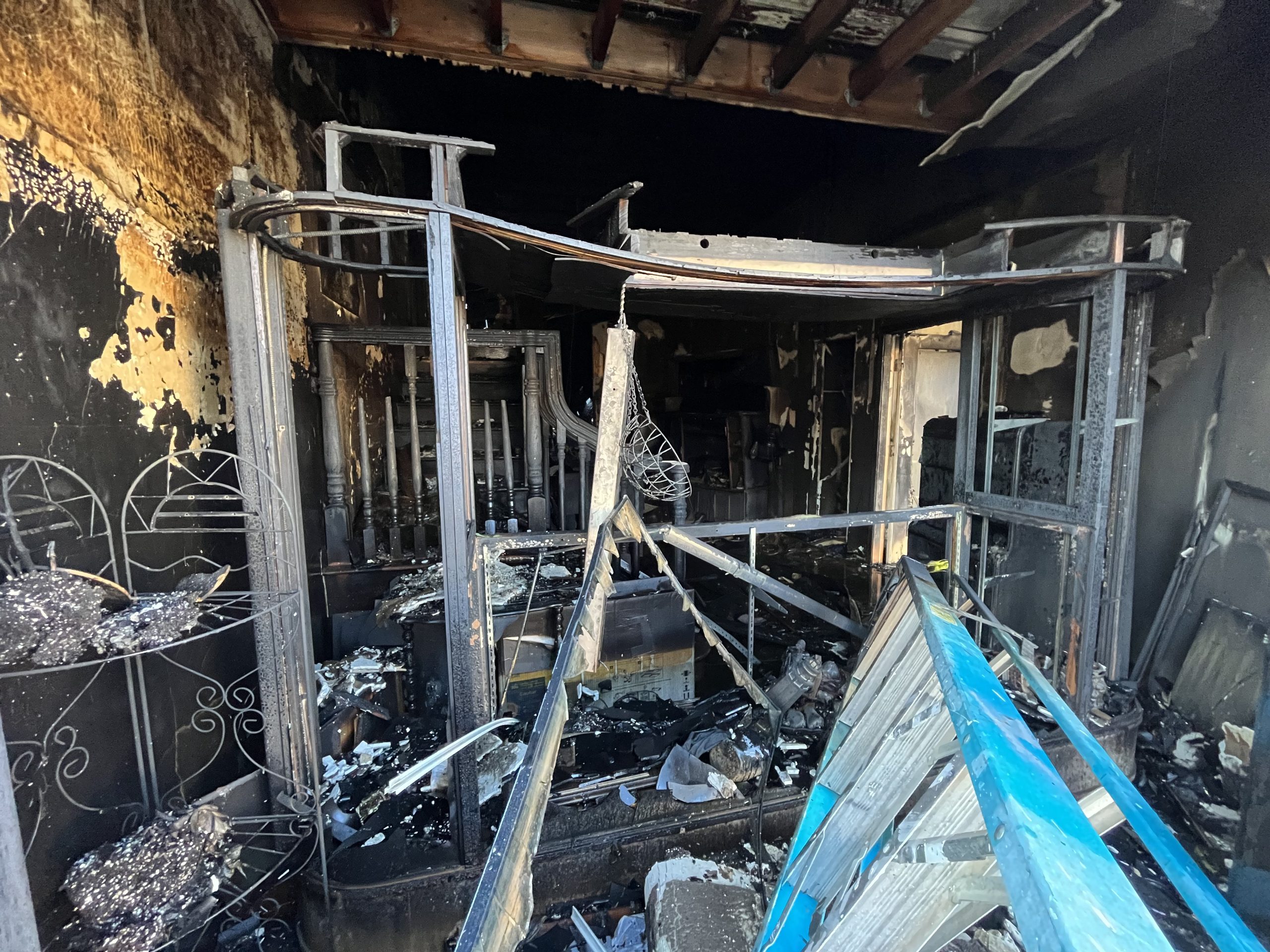 Interior fire damage