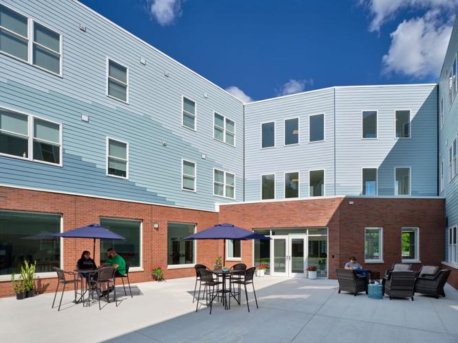 courtyard with patio furniture