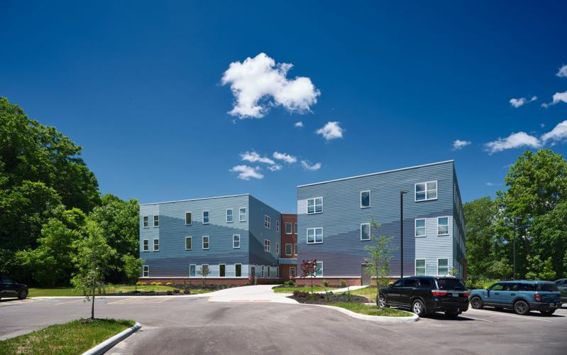 exterior view of apartment complex