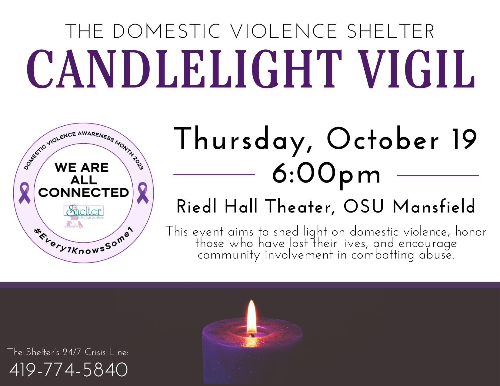 Domestic Violence Candlelight Vigil