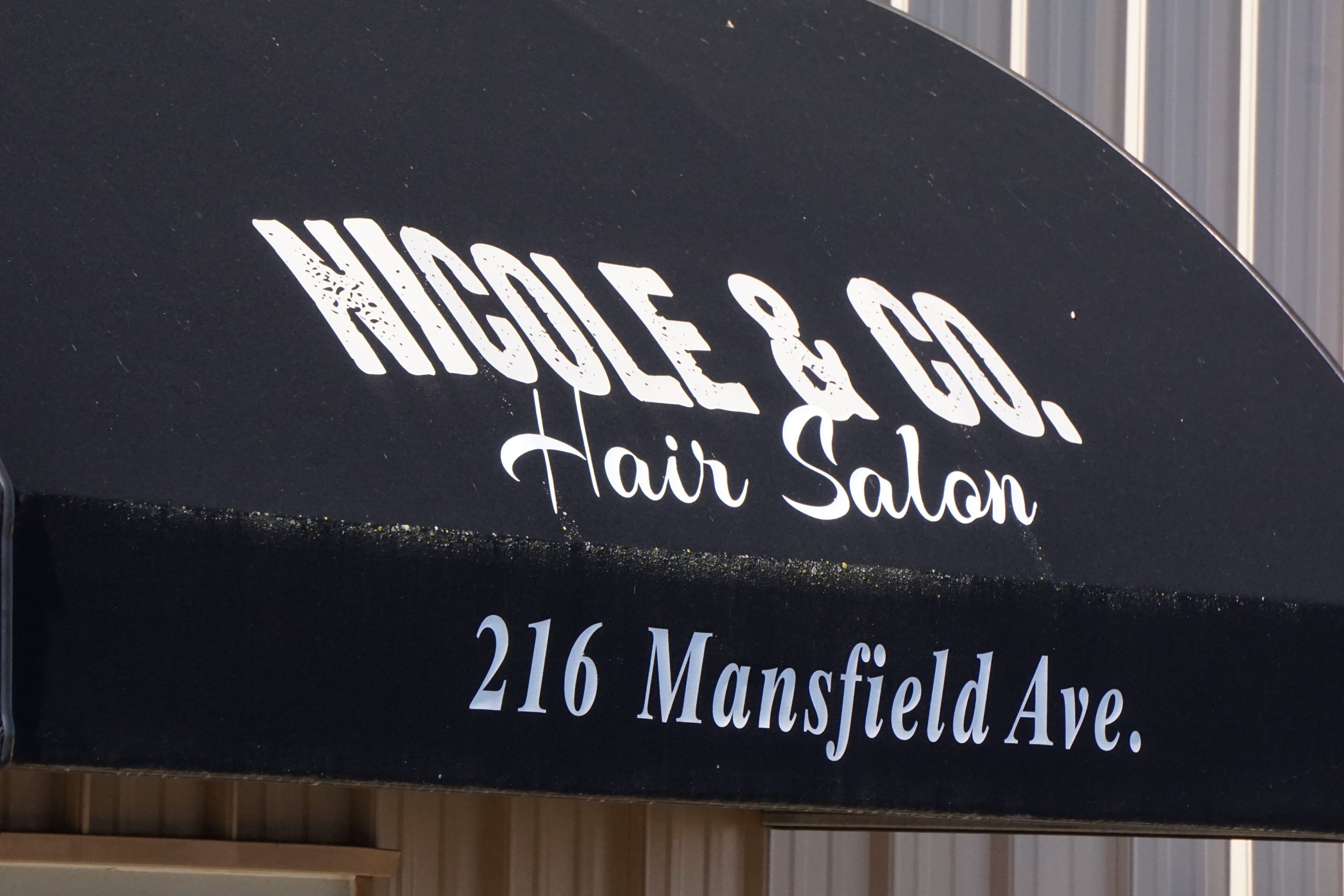 Salon entrance cover.