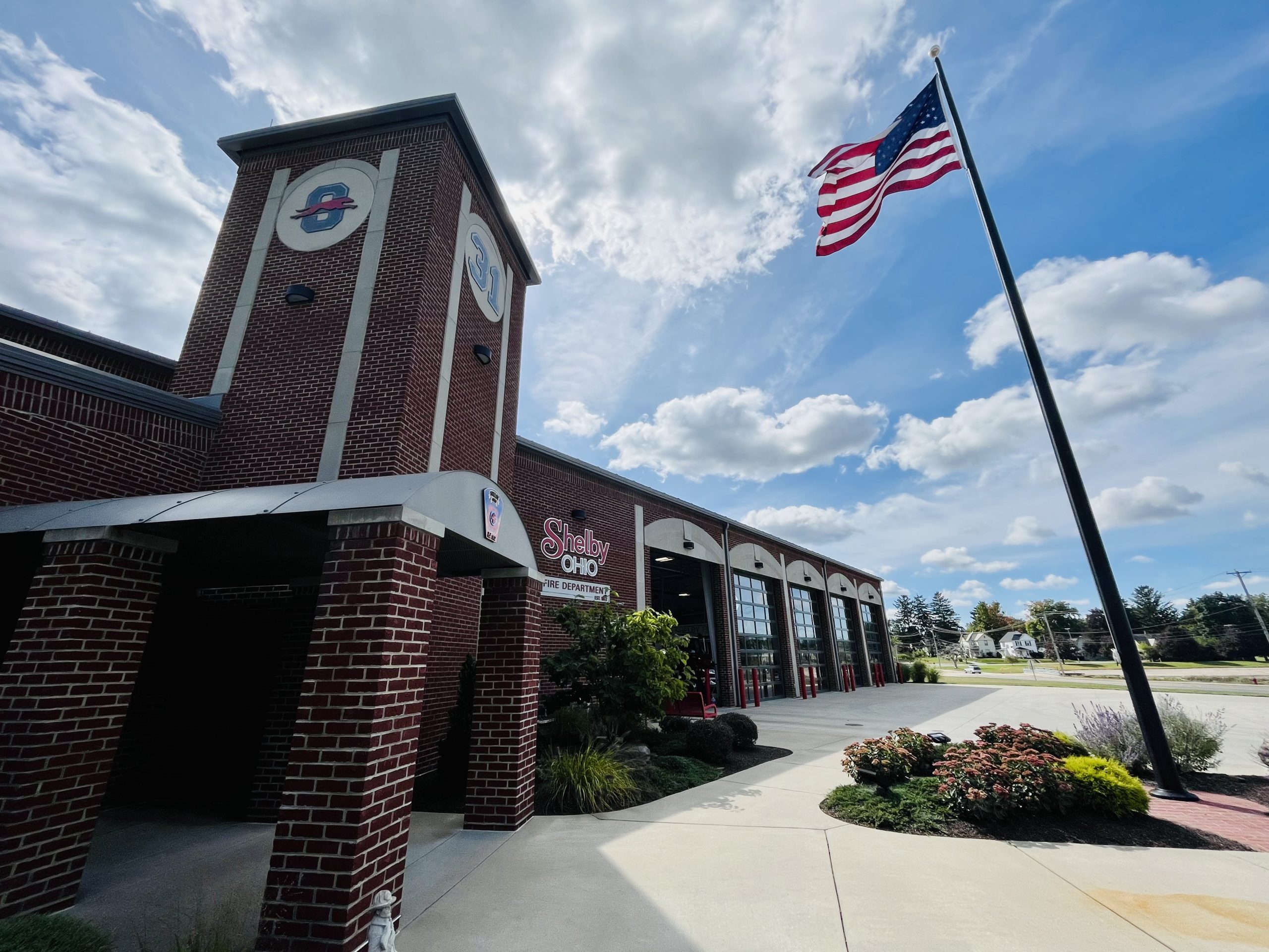 Shelby Fire Department building exterior.