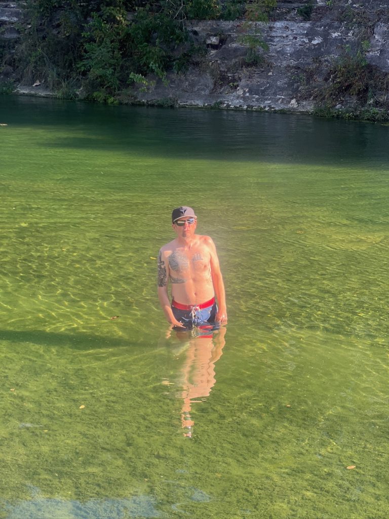 Adam Doc Fox at Barton Springs