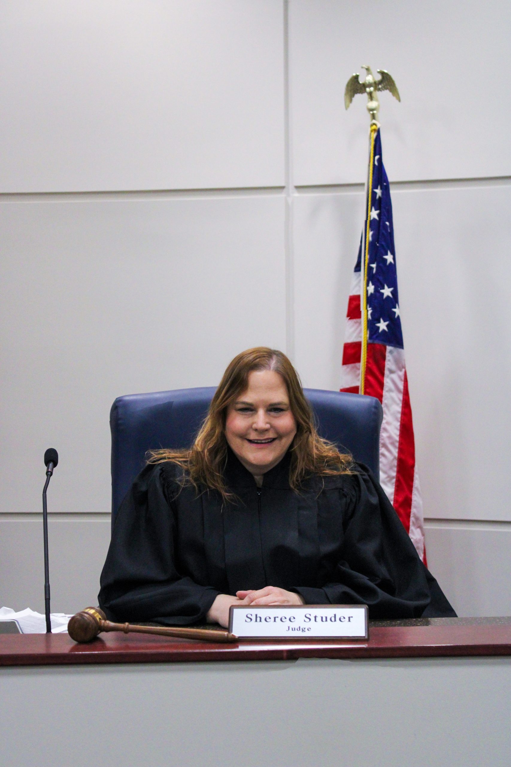 Shelby Municipal Court Judge Sheree Studer smiles for a photo.