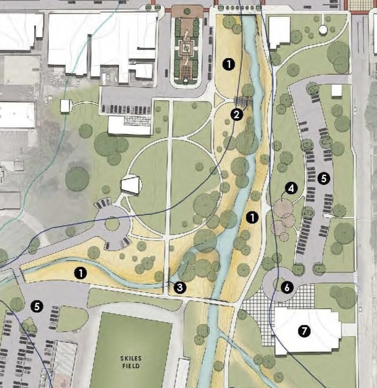 Green space project sketch.