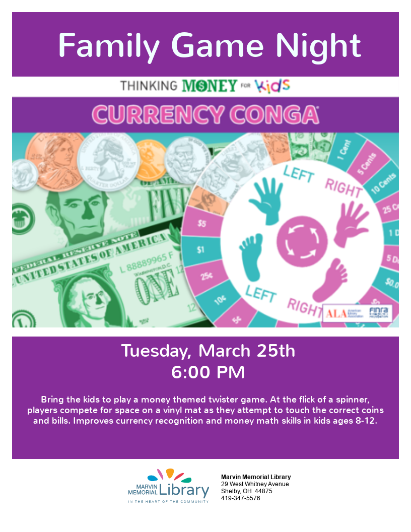 Shelby library to host Family Game Night on March 25