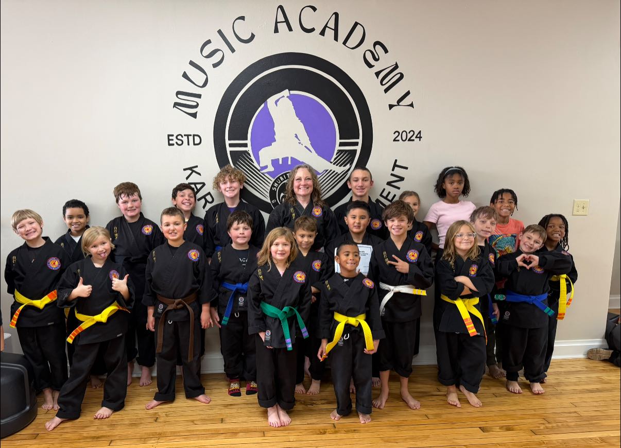 Music Academy of Karate and Empowerment stages monthly belt promotion